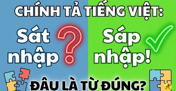 Sáp nhập hay Sát nhập? Đâu là từ đúng chính tả Tiếng Việt?