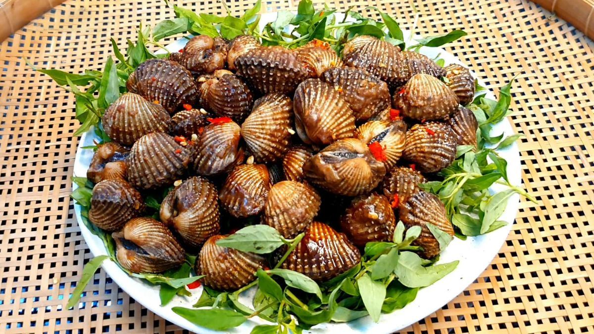 Sò huyết rang muối ớt