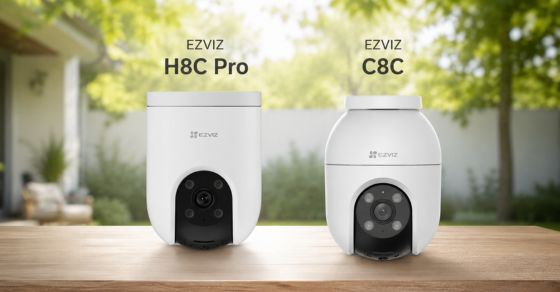So sánh chi tiết camera ngoài trời EZVIZ H8C Pro 2K và C8C 2K