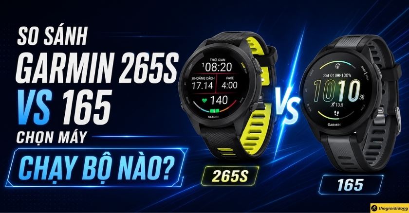 So sánh Garmin Forerunner 265S và 165: Chọn máy chạy bộ nào?