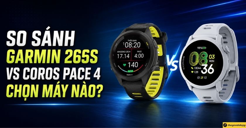 So sánh Garmin Forerunner 265S và Coros Pace 4: Chọn máy nào?