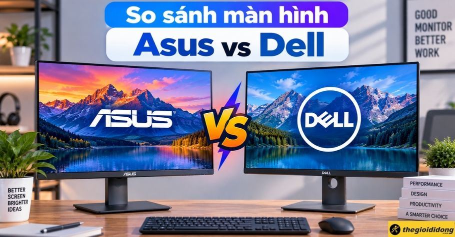 So sánh màn hình Asus và Dell: Lựa chọn nào phù hợp cho bạn?