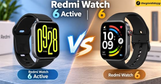 So sánh Redmi Watch 6 Active và Redmi Watch 6: Có gì khác biệt?