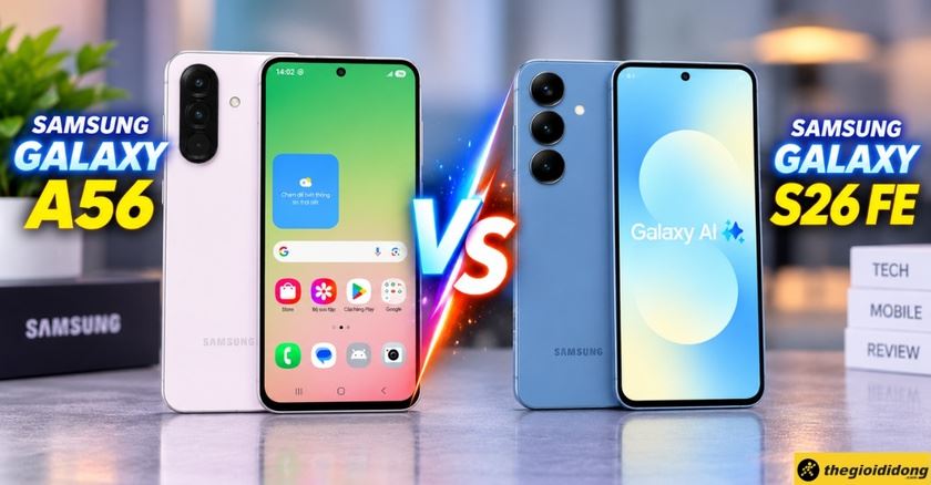 So sánh Samsung Galaxy A56 với Galaxy S26 FE: Chọn máy nào phù hợp?