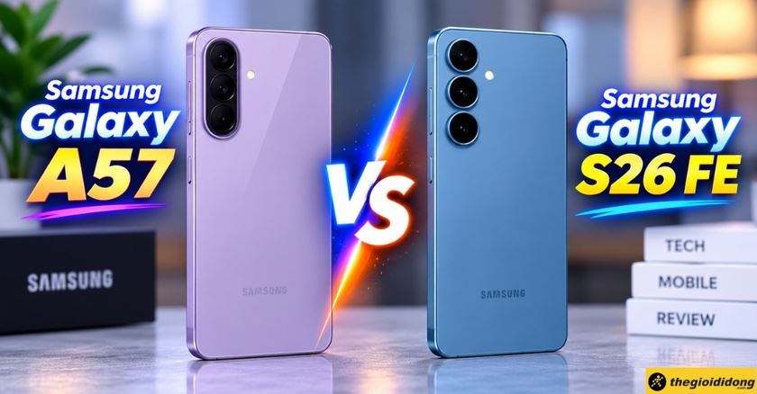 So sánh Samsung Galaxy A57 với Galaxy S26 FE: Chọn phiên bản nào?