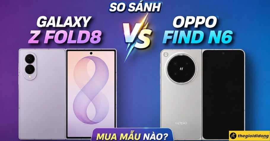 So sánh Samsung Galaxy Z Fold 8 và OPPO Find N6: Mua mẫu nào?