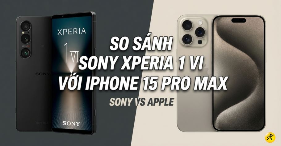 So sánh Sony Xperia 1 VI với iPhone 15 Pro Max: Chọn flagship nào?