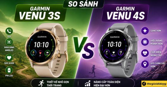 So sánh Garmin Venu 3S và Garmin Venu 4S: Tin đồn nâng cấp gì?