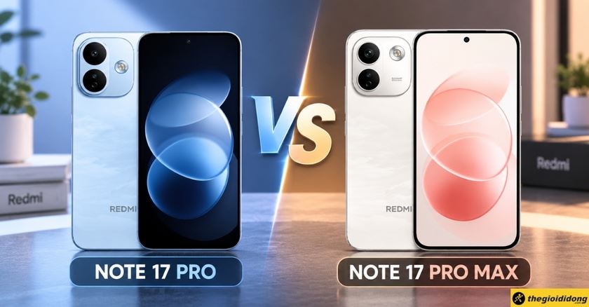 So sánh Xiaomi Redmi Note 17 Pro với 17 Pro Max: Chọn máy nào?
