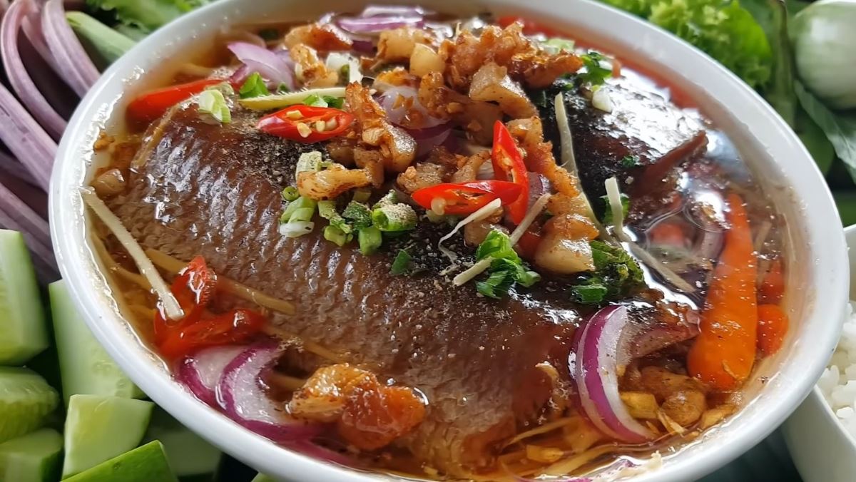 mắm cá lóc chưng thịt
