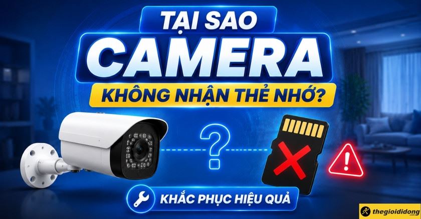 Tại sao camera không nhận thẻ nhớ? Cách khắc phục hiệu quả tại nhà