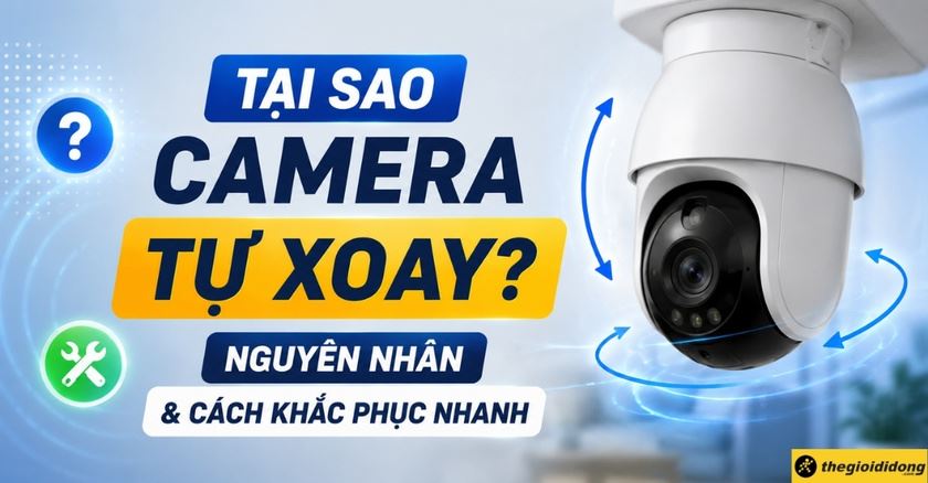 Tại sao camera tự xoay? Nguyên nhân & cách khắc phục nhanh đơn giản