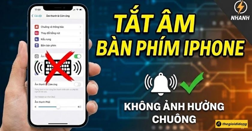 3 cách tắt âm thanh bàn phím iPhone nhanh, không ảnh hưởng chuông