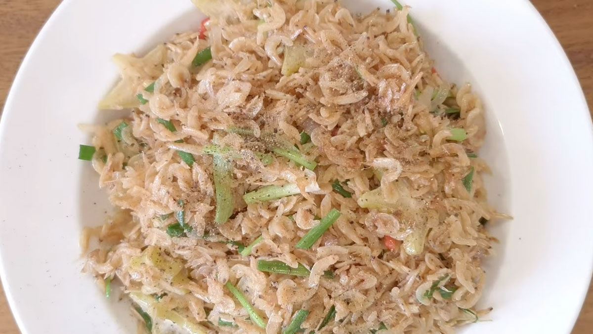 Tép khô rang khế