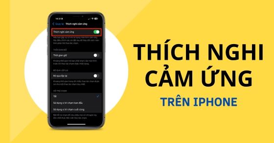 Thích nghi cảm ứng trên iPhone là gì? Cách dùng cho người lớn tuổi