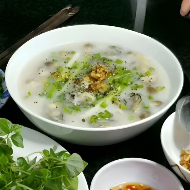 Cháo hàu ngon không tanh
