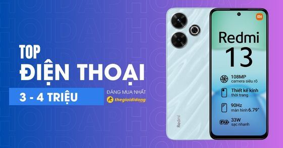 TOP 10 điện thoại từ 3 đến 4 triệu tốt, giá rẻ đáng mua nhất tại TGDĐ