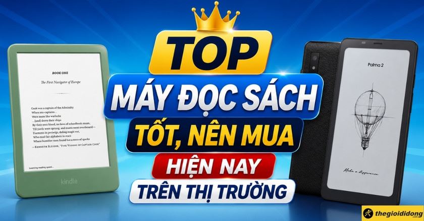TOP 10 máy đọc sách tốt, nên mua hiện nay trên thị trường