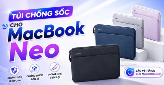 Top 6 túi chống sốc cho MacBook Neo tại Thế Giới Di Động