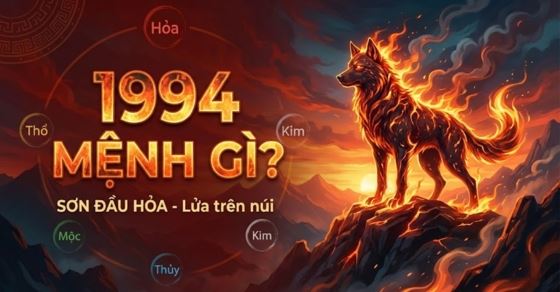 Nam, Nữ tuổi Giáp Tuất 1994 mệnh gì, hợp màu gì?