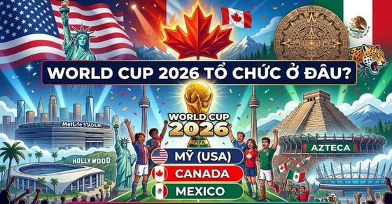 World Cup 2026 tổ chức ở đâu? 3 nước đăng cai & địa điểm thi đấu