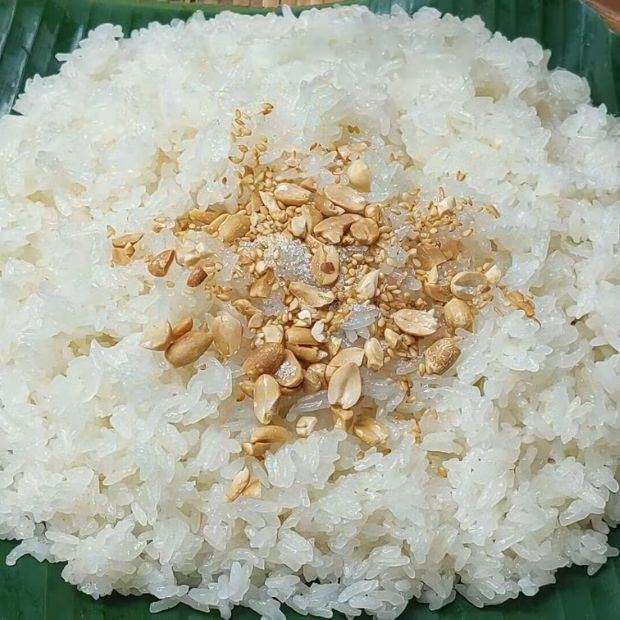 xôi trắng nước cốt dừa