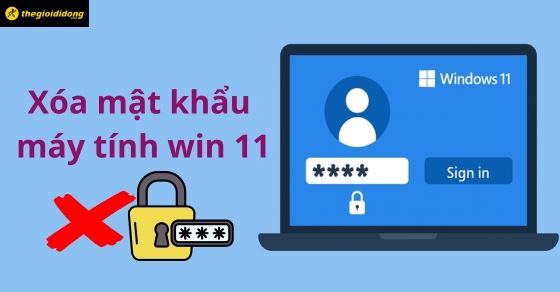 Cách xóa mật khẩu máy tính Win 11 đơn giản, nhanh chóng