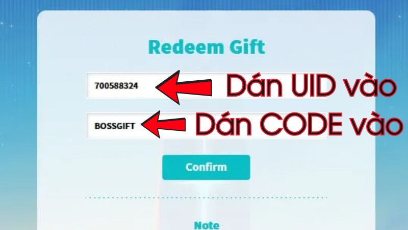  V&agrave;o trang web nhập Code của game Stella Sora