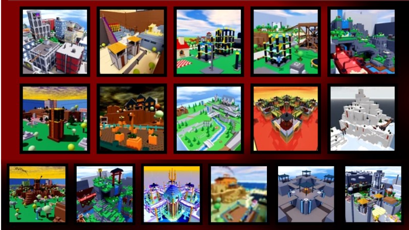 Bản đồ trong Untitled Tag Game rất đa dạng