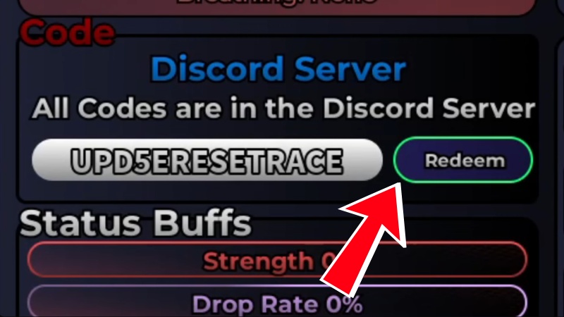 Nhập code v&agrave;o &ocirc; Enter code here sau đ&oacute; bấm Enter (tr&ecirc;n m&aacute;y t&iacute;nh) hoặc Reedem để nhận code.