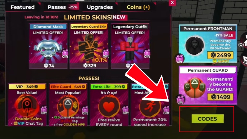 Chọn Code ở góc dưới bên phải màn hình Chọn Code ở góc dưới bên phải màn hình