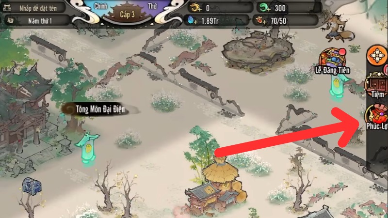 Chọn v&agrave;o biểu tượng Ph&uacute;c Lợi