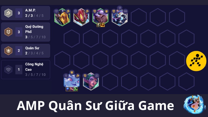 Cách chơi đội hình A.M.P Quân Sư ĐTCL Mùa 14 Giữa Game Cách chơi đội hình A.M.P Quân Sư ĐTCL Mùa 14 Giữa Game