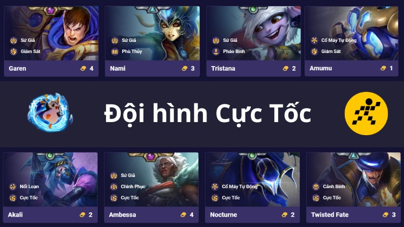 C&aacute;ch chơi đội h&igrave;nh Cực Tốc ĐTCL M&ugrave;a 13