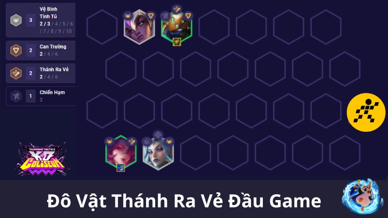 C&aacute;ch chơi đội h&igrave;nh Đ&ocirc; Vật Th&aacute;nh Ra Vẻ ĐTCL M&ugrave;a 15 Đầu Game