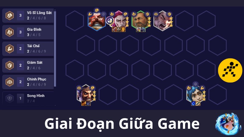 C&aacute;ch chơi đội h&igrave;nh Gia Đ&igrave;nh ĐTCL Giữa Game