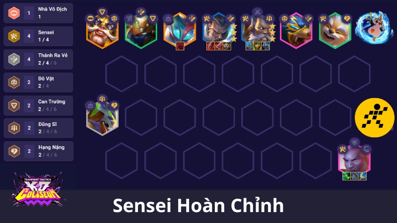 Cách chơi đội hình Sensei ĐTCL Mùa 15 cuối Game