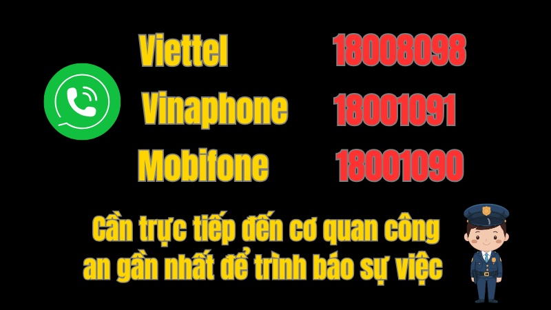 Tổng đ&agrave;i hỗ trợ của c&aacute;c nh&agrave; mạng