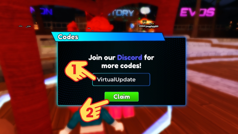 Nhập code > Bấm Claim v&agrave; nhận qu&agrave;