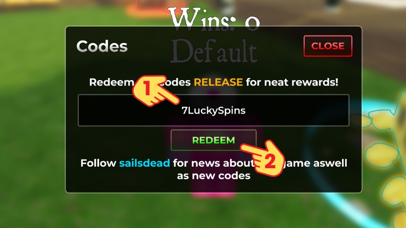 Nhập code > Bấm Redeem để nhận qu&agrave;.