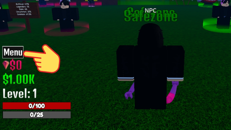 Mở Roblox > Vào game Ijul Piece 2 > Chọn Menu Mở Roblox > Vào game Ijul Piece 2 > Chọn Menu