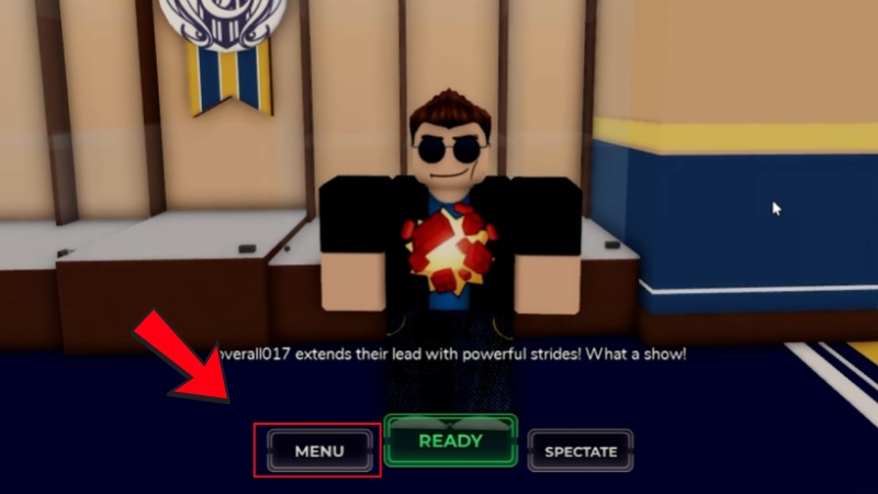 Bấm ph&iacute;m bấm v&agrave;o chữ Menu ở giữa m&agrave;n h&igrave;nh.