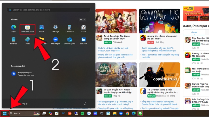 cài đặt Tiktok trên máy tính bước 1