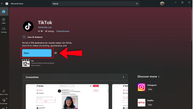cài đặt Tiktok trên máy tính bước 5 cài đặt Tiktok trên máy tính bước 5