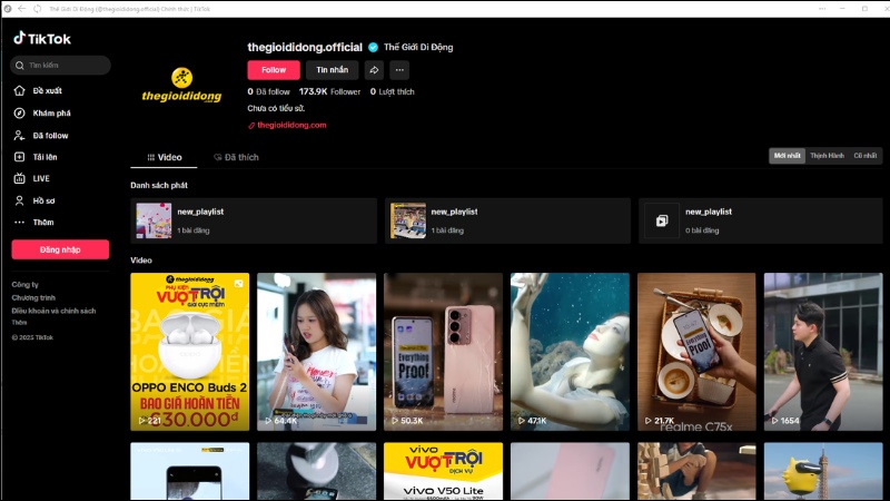 Follow Thế Giới Di Động trên TikTok nhé Follow Thế Giới Di Động trên TikTok nhé