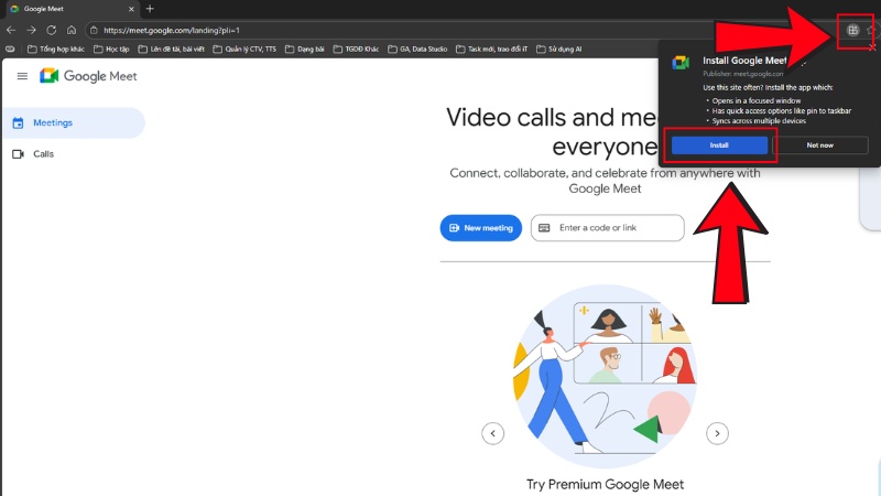 Nhấp vào biểu tượng Cài đặt ứng dụng Nhấp vào biểu tượng Cài đặt ứng dụng