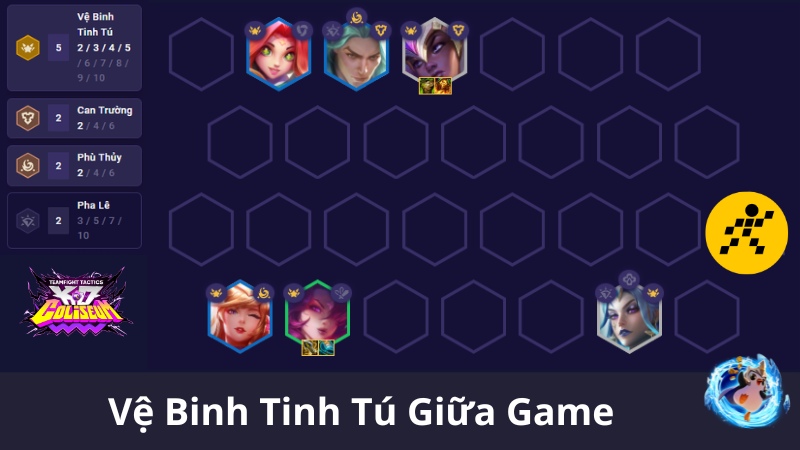 C&aacute;ch chơi đội h&igrave;nh Vệ Binh Tinh T&uacute; ĐTCL M&ugrave;a 15 Giữa Game