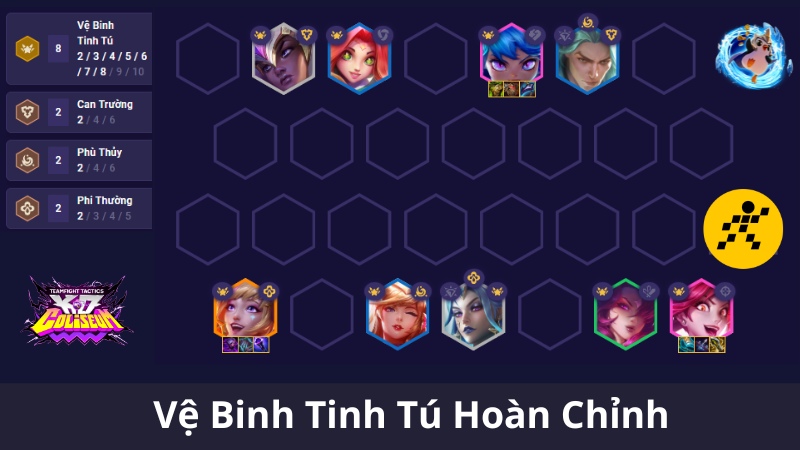 Cách chơi đội hình Vệ Binh Tinh Tú ĐTCL Mùa 15 cuối Game