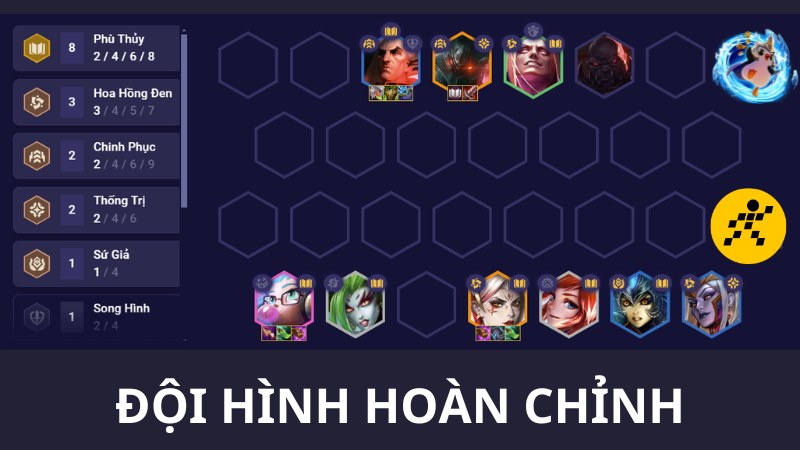 Cách nghịch tặc team hình Phù Thủy ĐTCL Mùa 13 Cuối Game