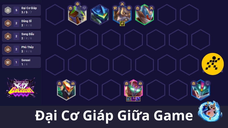 C&aacute;ch chơi đội h&igrave;nh Đại Cơ Gi&aacute;p ĐTCL M&ugrave;a 15 Giữa Game